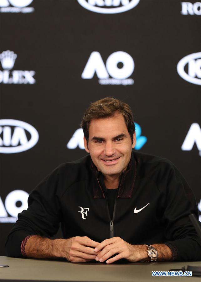 (SP)AUSTRALIA-MELBOURNE-TENNIS-AUSTRALIAN OPEN-PRESS CONFERENCE-FEDERER