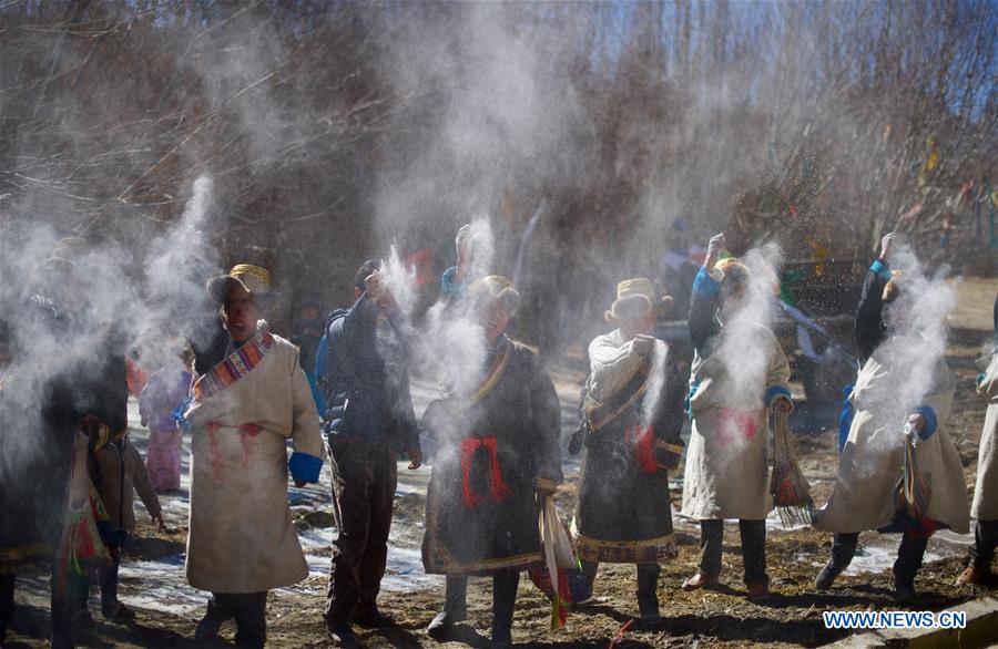 CHINA-XIGAZE-NEW YEAR-PRAYER FLAG (CN)