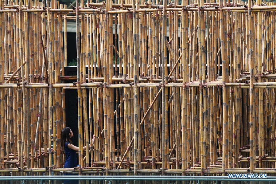 SINGAPORE-NATIONAL GALLERY-ART-BAMBOO MAZE