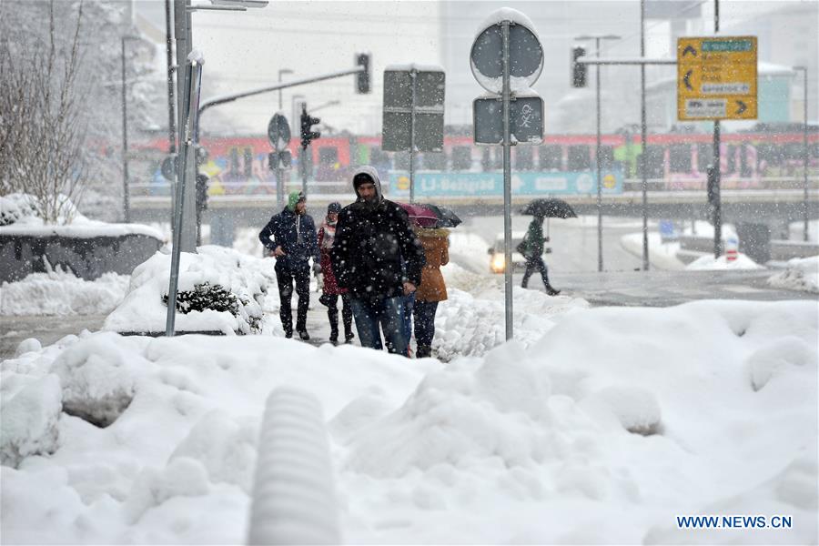 SLOVENIA-LJUBLJANA-SNOW