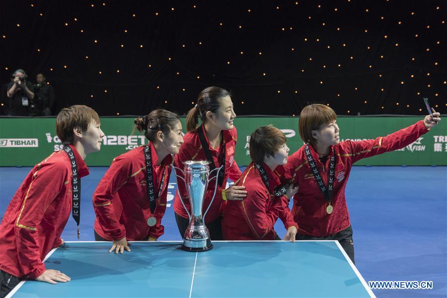 (SP)BRITAIN-LONDON-CHINA-ITTF TEAM WORLD CUP-WOMEN'S FINAL