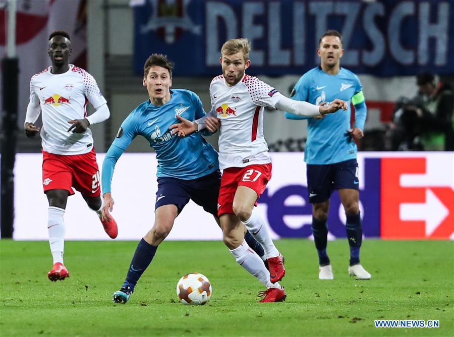 (SP)GERMANY-LEIPZIG-SOCCER-UEFA EUROPA LEAGUE-LEIPZIG VS ZENIT