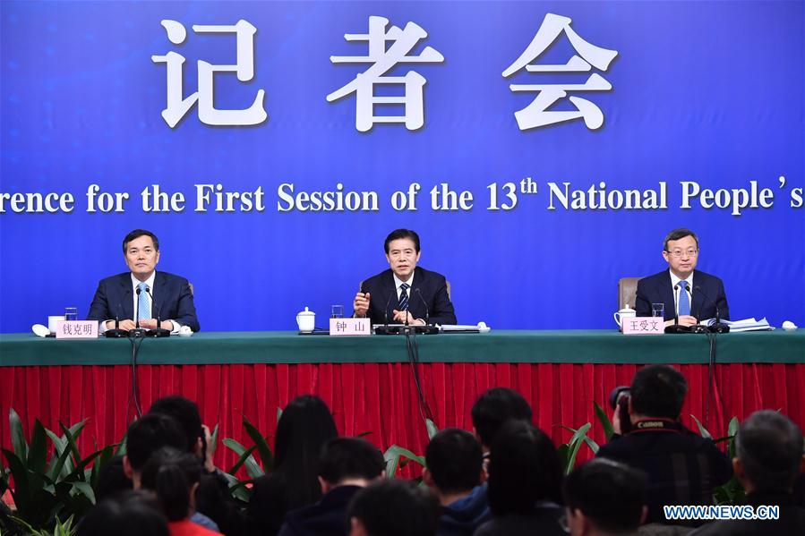 (TWO SESSIONS)CHINA-BEIJING-NPC-PRESS CONFERENCE-COMMERCE (CN)