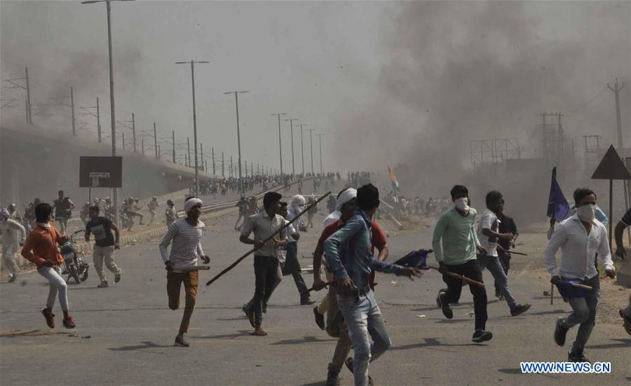 INDIA-FARIDABAD-DALIT-STRIKE