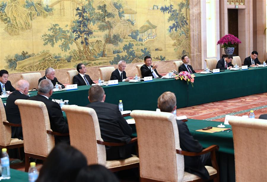 CHINA-BEIJING-XI JINPING-EXECUTIVES OF MULTINATIONAL ENTERPRISES-MEET (CN)