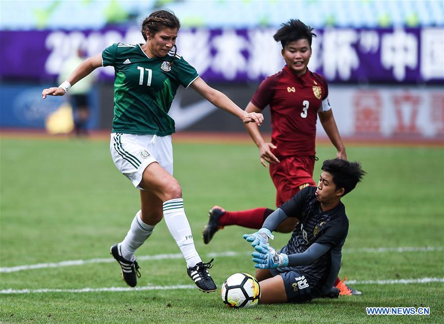 (SP)CHINA-DUYUN-FOOTBALL-INTERNATIONAL WOMEN'S YOUTH (CN)