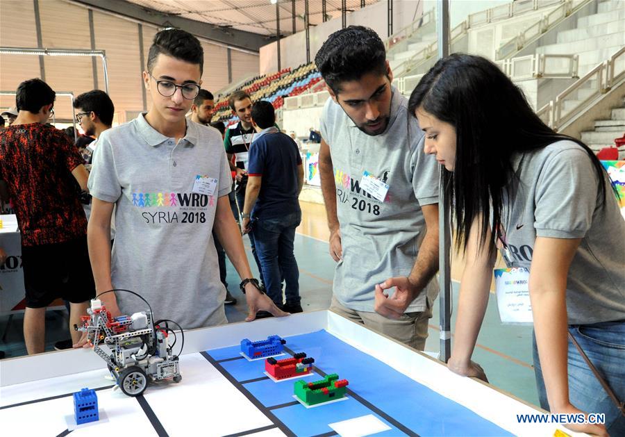 SYRIA-DAMASCUS-ROBOT-OLYMPIAD-QUALIFICATION MATCH