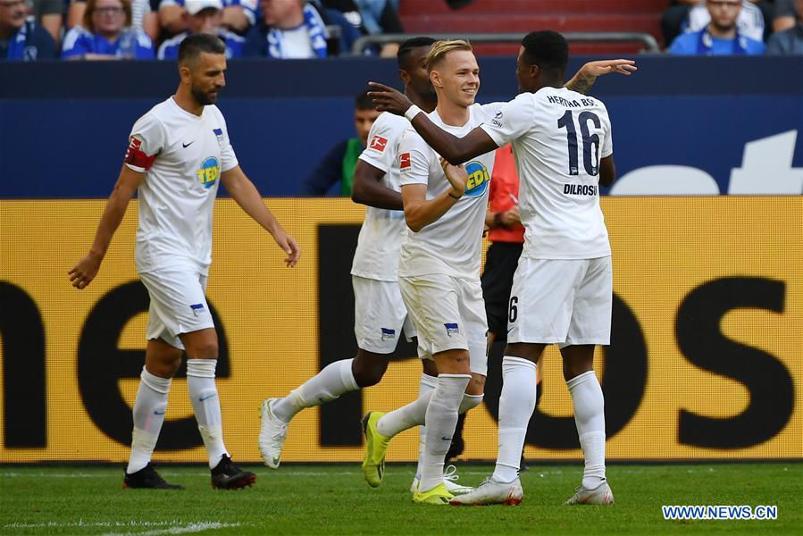 (SP)GERMANY-GELSENKIRCHEN-FOOTBALL-BUNDESLIGA-SCHALKE04-HERTHA BSC