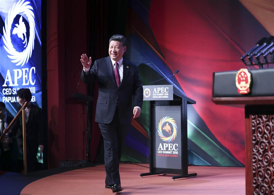 PAPUA NEW GUINEA-XI JINPING-APEC CEO SUMMIT