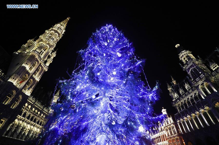 BELGIUM-BRUSSELS-CHRISTMAS TREE