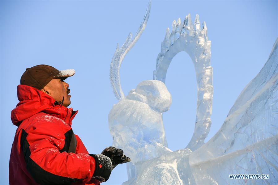 CHINA-HARBIN-ICE SCULPTURE-COMPETITION (CN)