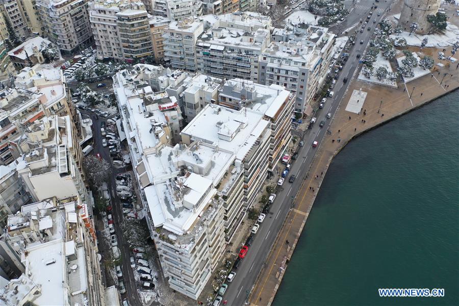 GREECE-THESSALONIKI-SOPHIA-SNOW