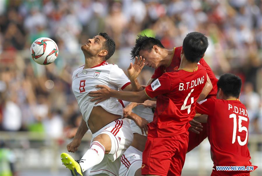 (SP)UAE-ABU DHABI-SOCCER-AFC ASIAN CUP 2019-GROUP D-VIETNAM VS IRAN