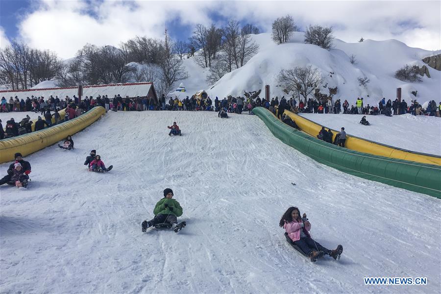 MIDEAST-GOLAN HEIGHTS-MOUNT HERMON-SNOW SPORTS