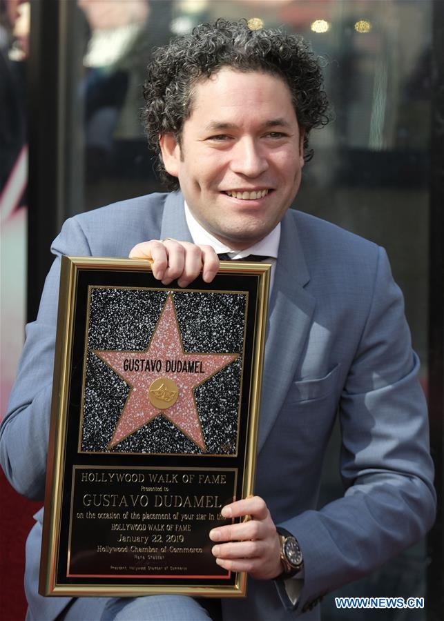 U.S.-LOS ANGELES-GUSTAVO DUDAMEL-STAR CEREMONY