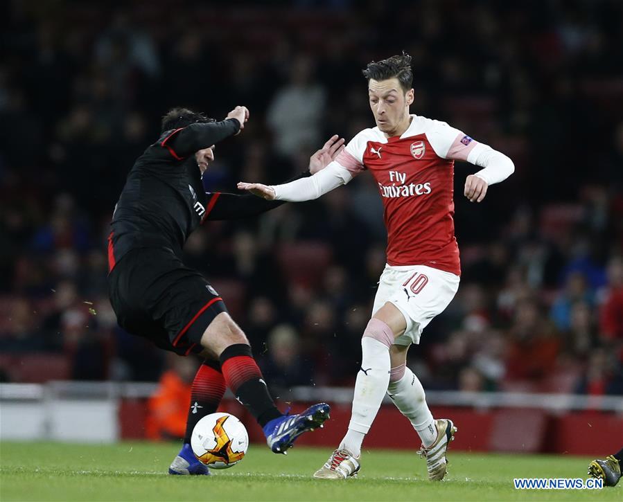 (SP)BRITAIN-LONDON-SOCCER-EUROPA-ARSENAL VS RENNES