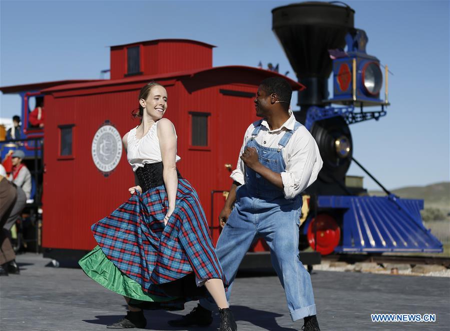 U.S.-SALT LAKE CITY-TRANSCONTINENTAL RAILROAD-ANNIVERSARY