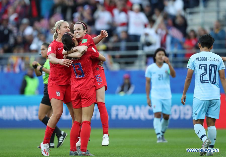 (SP)FRANCE-REIMS-SOCCER-FIFA WOMEN'S WORLD CUP-USA VS THA