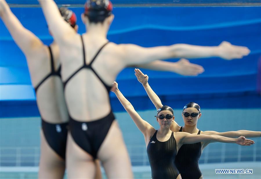 (SP)CHINA-BEIJING-SYNCHRONISED SWIMMING-TRAINING(CN)