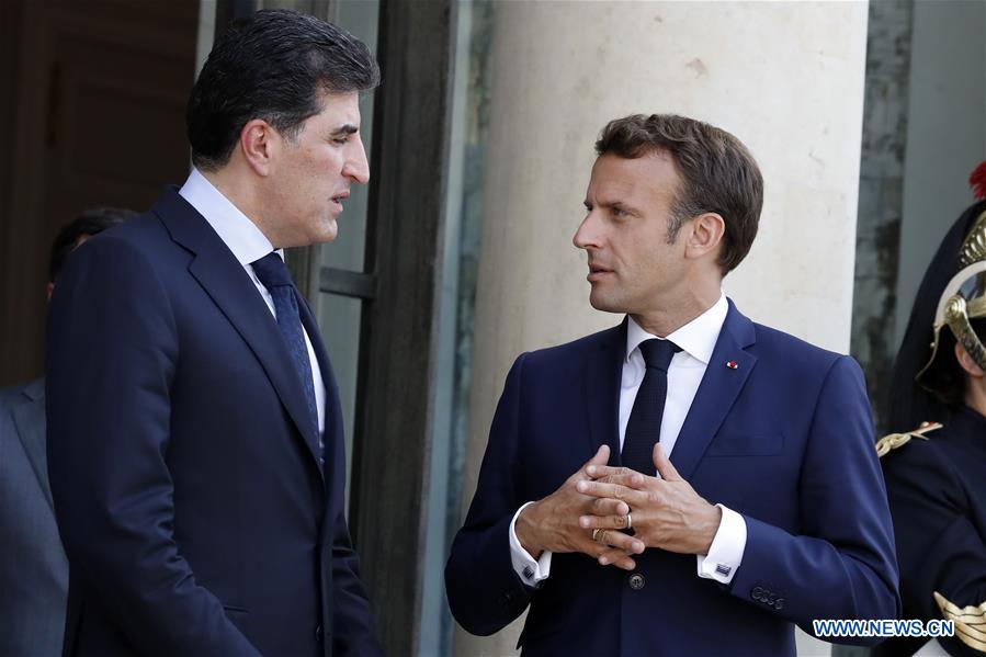 FRANCE-PARIS-MACRON-IRAQ-BARZANI-MEETING