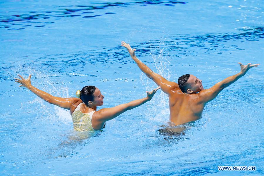 (SP)SOUTH KOREA-GWANGJU-FINA WORLD CHAMPIONSHIPS-ARTISTIC SWIMMING-MIXED DUET TECHNICAL