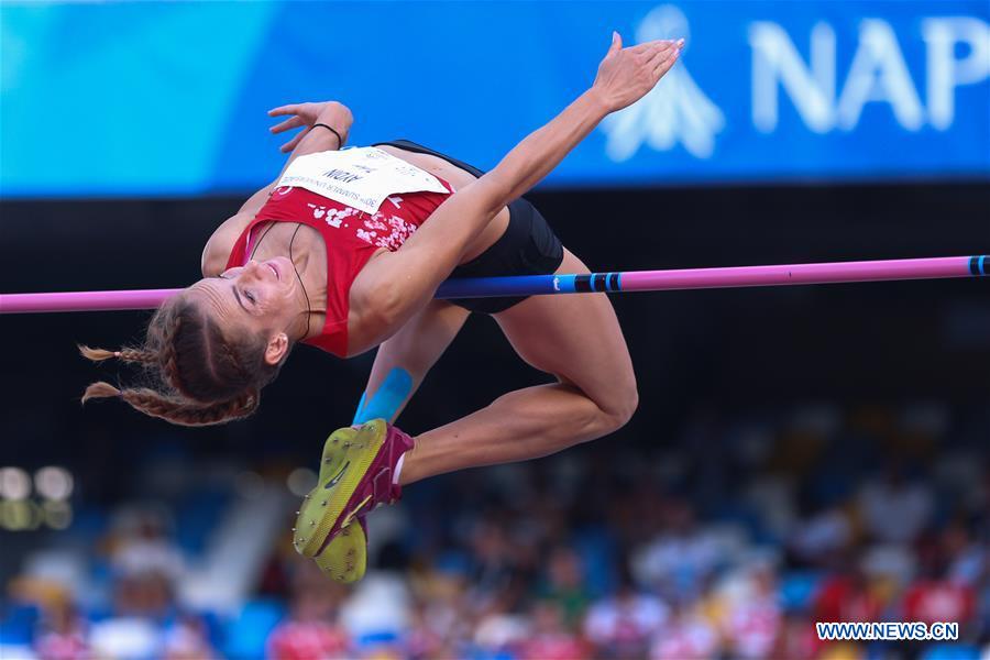 (SP)ITALY-NAPLES-SUMMER UNIVERSIADE 2019-ATHLETICS-WOMEN'S HIGH JUMP