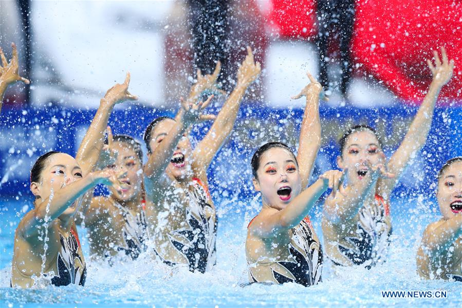 (SP)SOUTH KOREA-GWANGJU-FINA WORLD CHAMPIONSHIPS-ARTISTIC SWIMMING-TEAM TECHNICAL PRELIMINARY