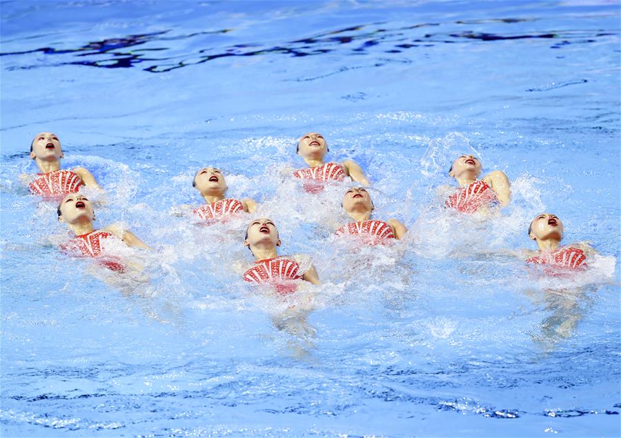 (SP)SOUTH KOREA-GWANGJU-FINA WORLD CHAMPIONSHIPS-ARTISTIC SWIMMING-WOMEN'S TEAM TECHNICAL FINAL