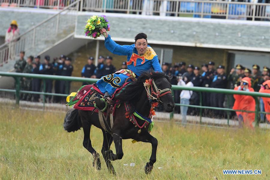 CHINA-GANSU-MAQU-HORSE RACING-OPENING (CN)