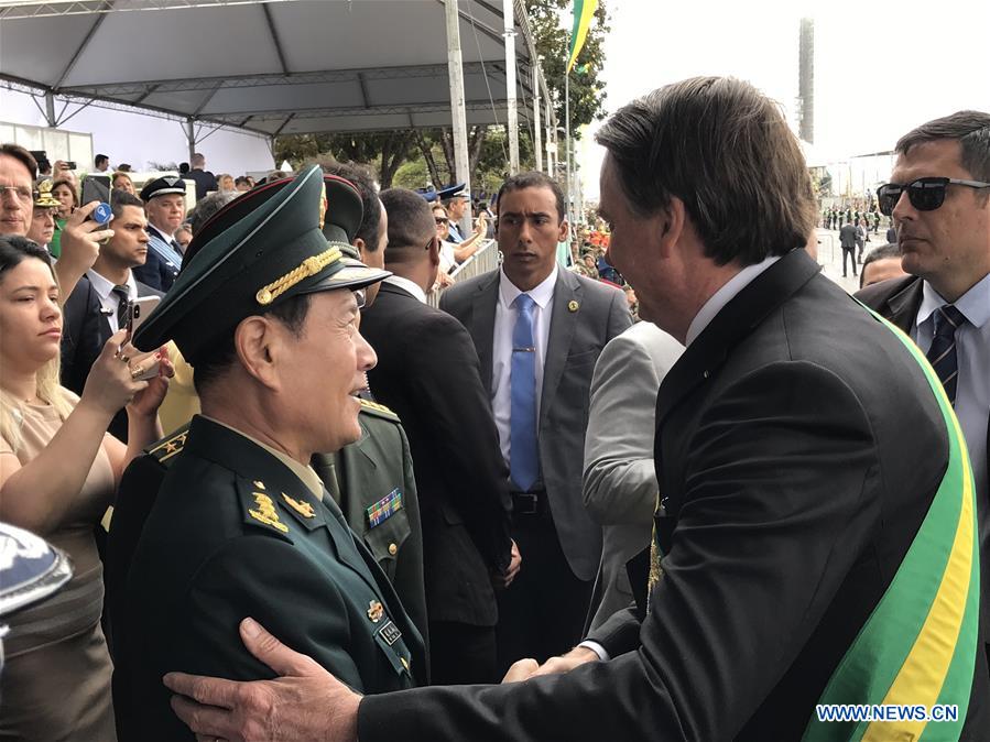 BRAZIL-BRASILIA-CHINESE DEFENSE MINISTER-VISIT