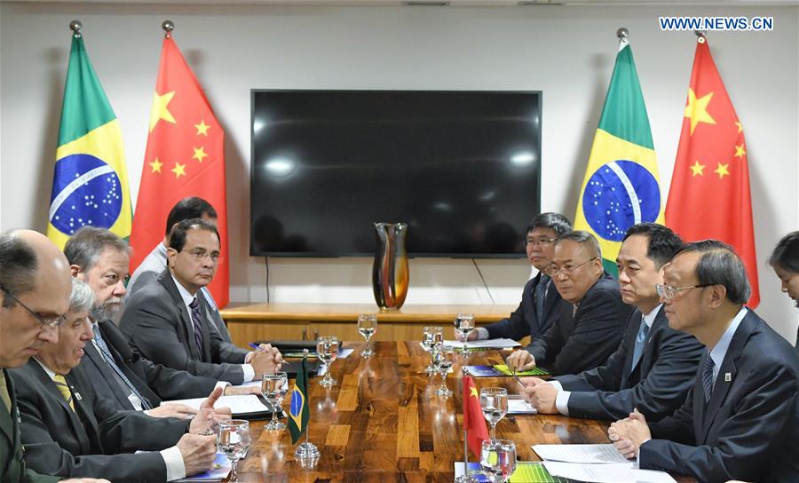 BRAZIL-BRASILIA-CHINA-YANG JIECHI-MEETING