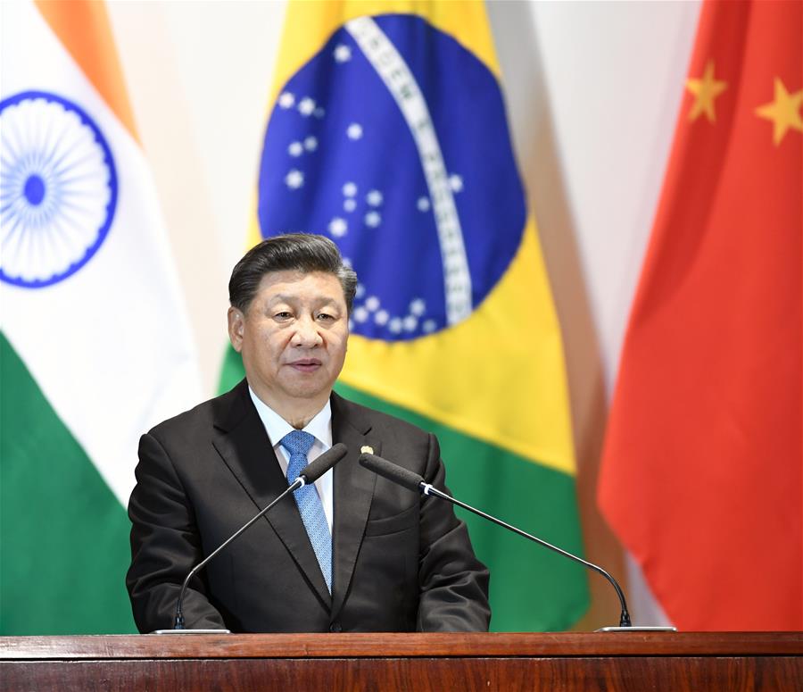 BRAZIL-BRASILIA-CHINA-XI JINPING-BRICS-LEADERS' DIALOGUE WITH THE BRICS BUSINESS COUNCIL AND THE NEW DEVELOPMENT BANK