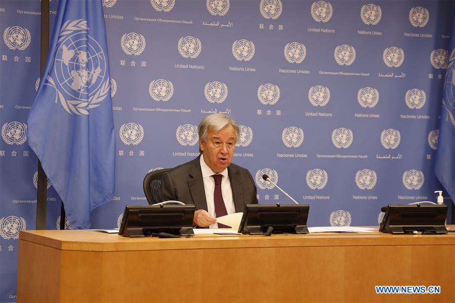 UN-GUTERRES-CLIMATE CHANGE REPORT-LAUNCH