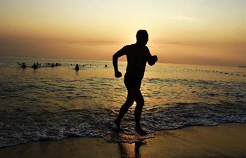 People celebrate New Year in Rizhao, E China