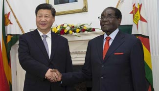 In pics: Chinese president's visit to Zimbabwe